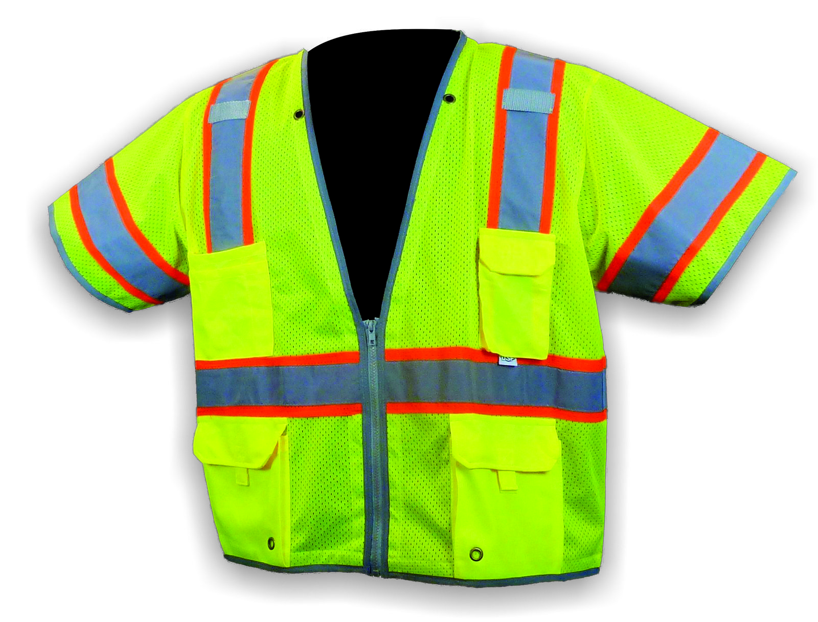 Surveyor Vest with Bias Reflective Trim, Class 3 Type R