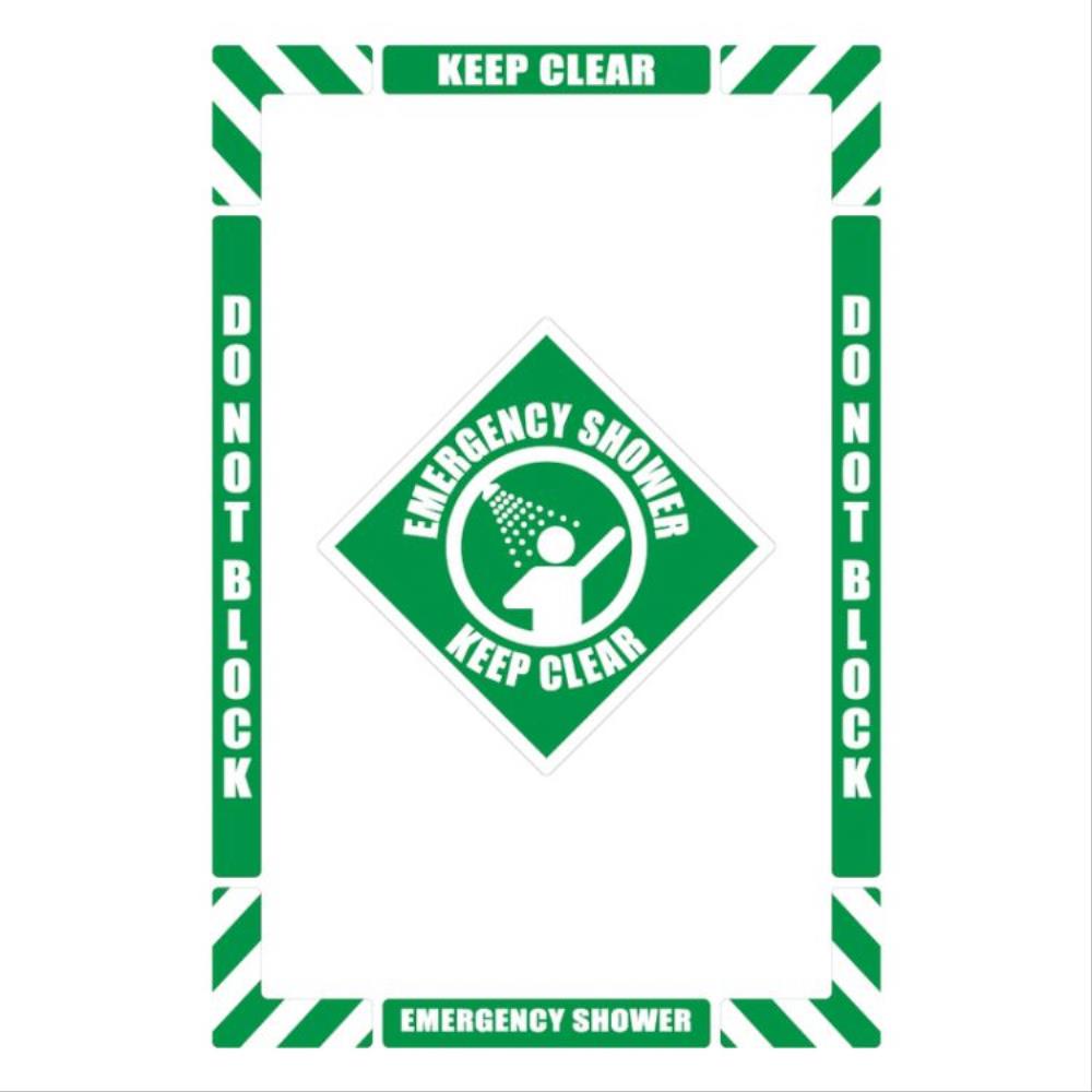 Safety Products Inc WalkOn™ Floor Marking Kit Emergency Shower
