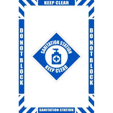 Sanitation Station, Floor Marking Kit