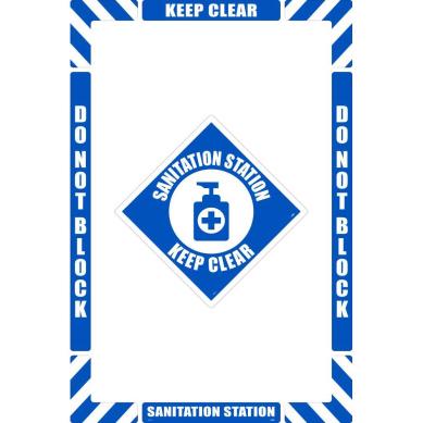 Sanitation Station, Floor Marking Kit