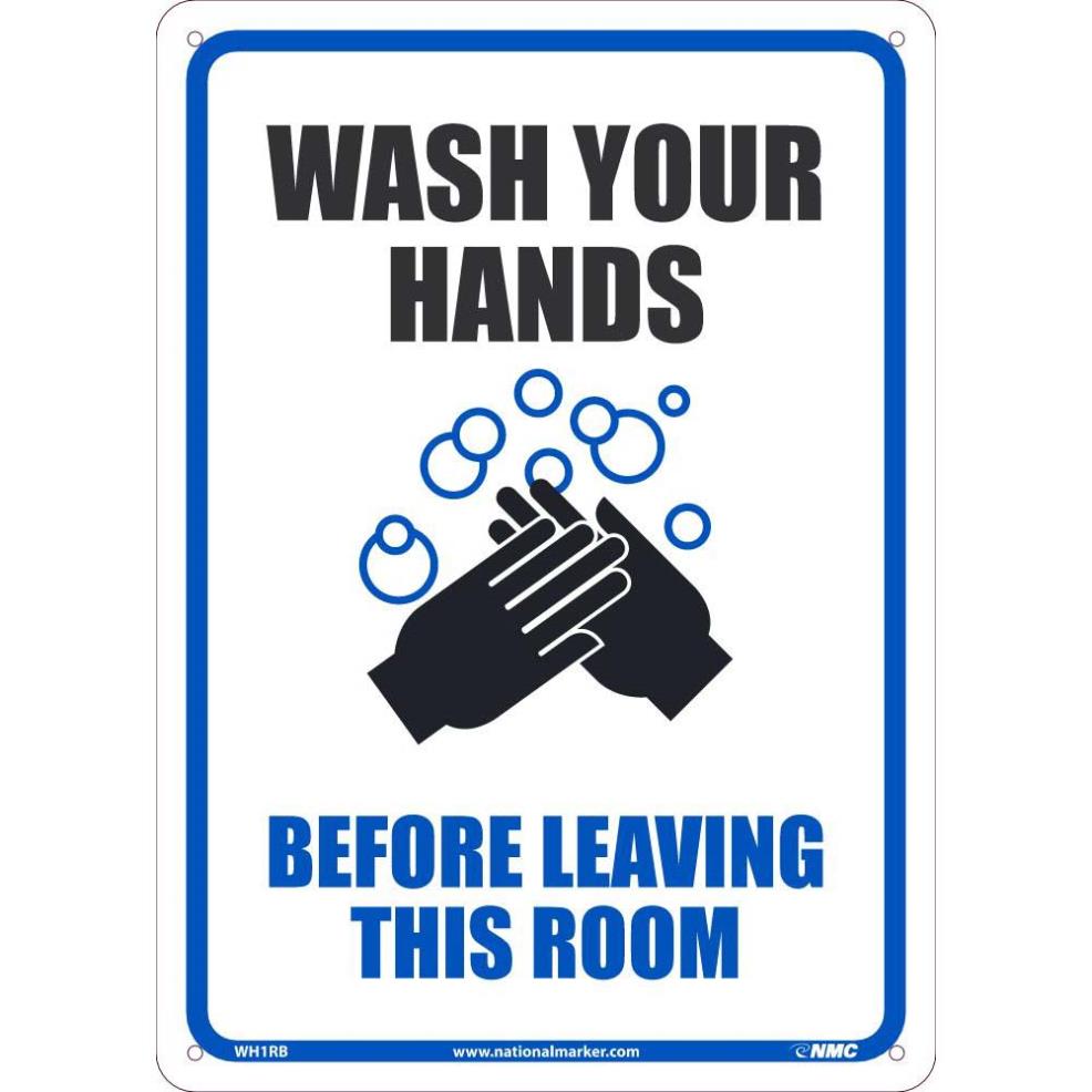 COVID-19 Wash Your Hands Before Leaving Sign