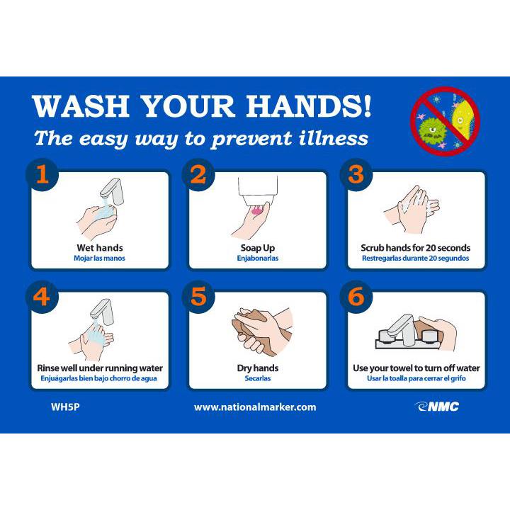 COVID-19 Wash Your Hands Sign
