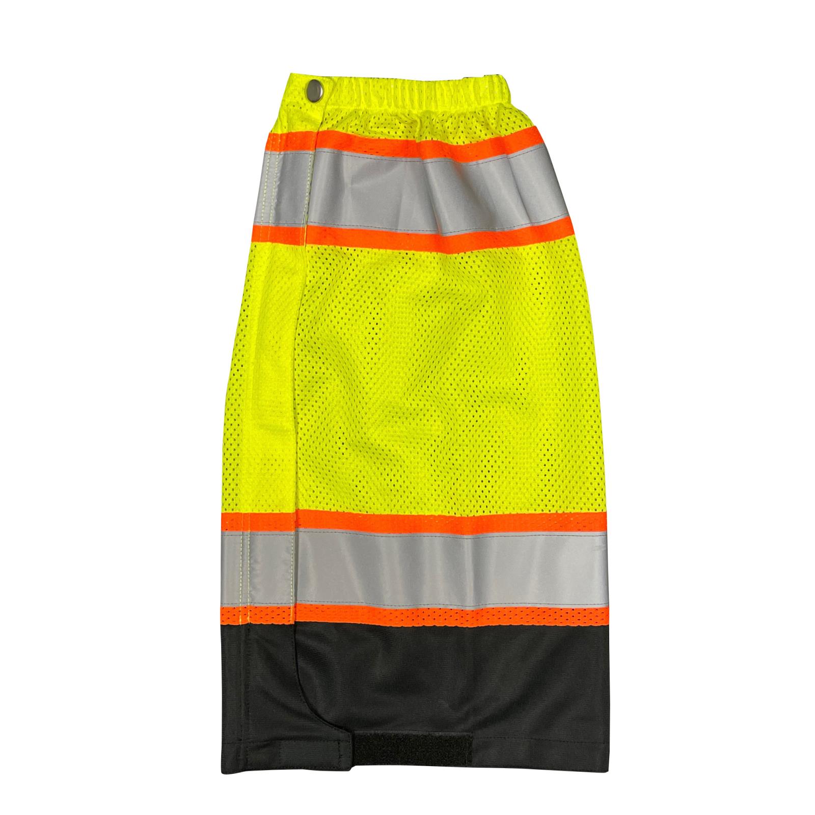 Hi-Viz Black Bottom Leg Gaiter, Class E